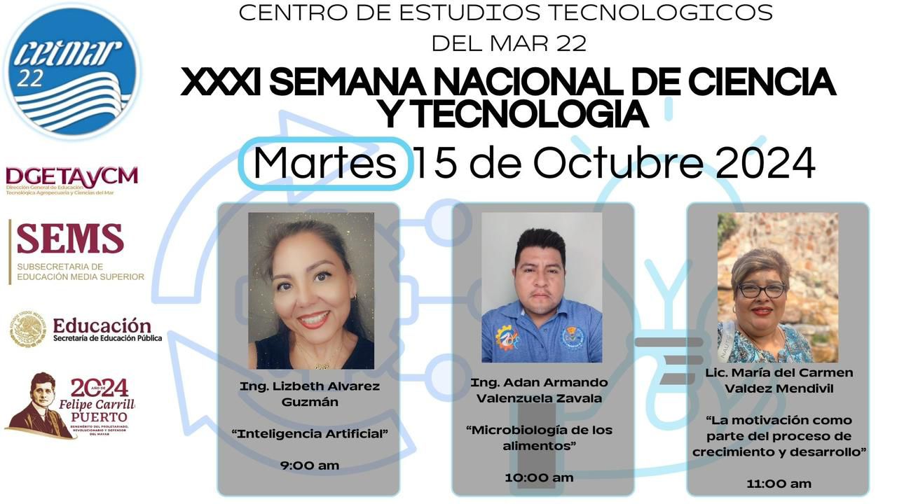 ITHUA participa en la XXXI Semana Nacional de Ciencia y Tecnología en CETMAR #22 Yavaros